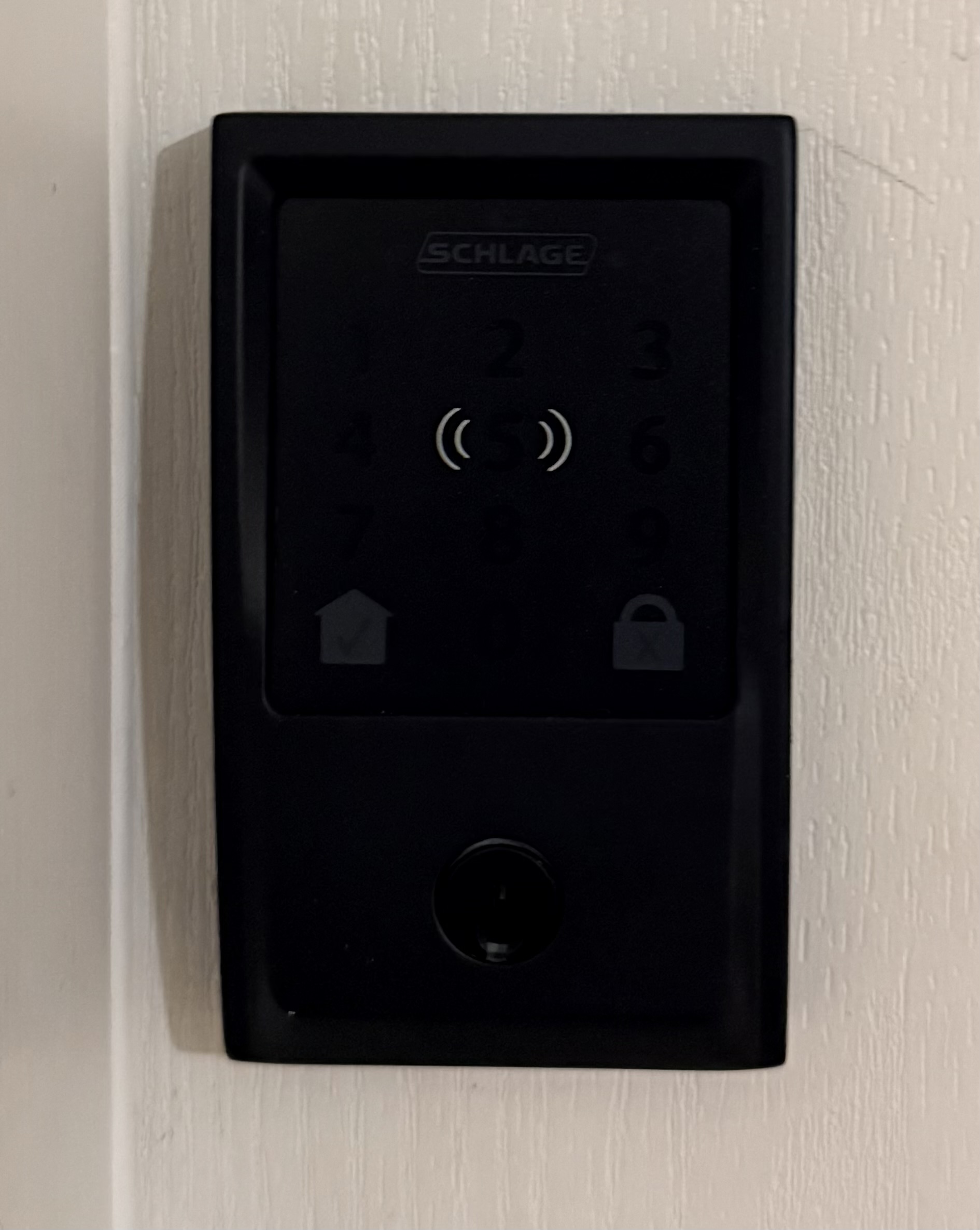 Schlage keypad - press the home button